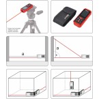 Lazerinis atstumo matuoklis 0,2-40 m (YT-73126) Lazerinis atstumo matuoklis 0,2-40 m (YT-73126)